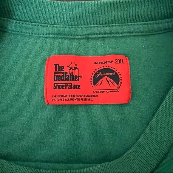 The Godfather T Shirt Tee Size 2XL Paramount Shoe Palace Green Short Sleeve - Picture 8 of 12